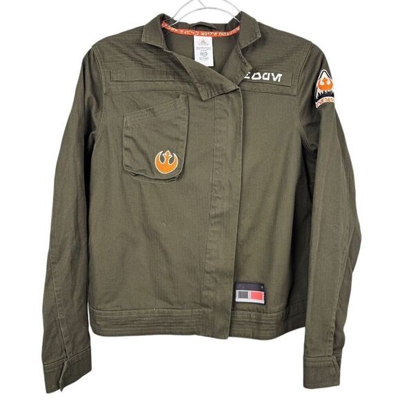 Disney Jackets & Blazers - Disney Star Wars Resistance Logo Jacket XS Green Unisex Long Sleeve
